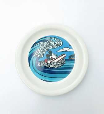 【SURF MICKEY COLLECTION / Heather Brown】PLATE(L) / WAVE RIDER
