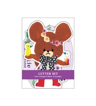 ダイカットカードレター ホワイト カラフルディズ くまのがっこう SQUA