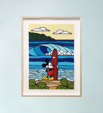 【SURF MICKEY COLLECTION / Heather Brown】ジクレープリントペーパー / BORN TO SURF