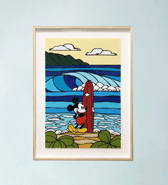 【SURF MICKEY COLLECTION / Heather Brown】ジクレープリントペーパー / BORN TO SURF