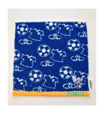 ミニタオル ブルー サッカー スヌーピー NISH