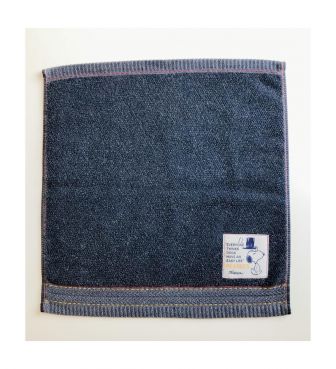 ウォッシュタオル ネイビー デニム スヌーピー NISH