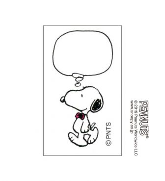 オフィススタンプ 008ふきだし スヌーピー