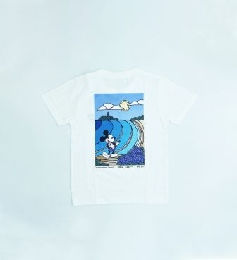 【SURF MICKEY COLLECTION / Heather Brown】T-SHIRT KIDS / KAMAKURA