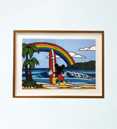 【SURF MICKEY COLLECTION / Heather Brown】ジクレープリントペーパー / RAINBOW
