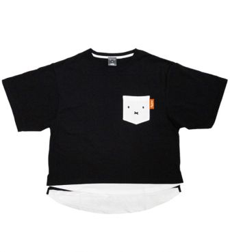 レイヤード風Tシャツ ミッフィーB ブラック