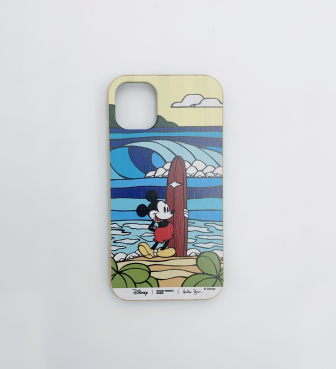 【SURF MICKEY COLLECTION / Heather Brown 】 iPhone11 CASE / BORN TO SURF