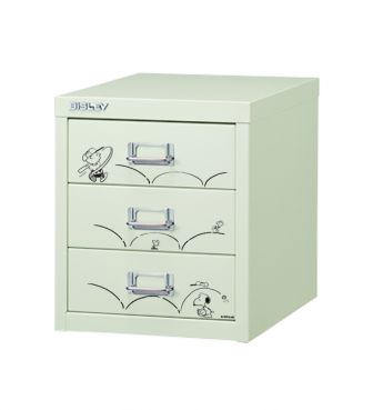 <BISLEY>A4 CABINET / BASEBALL SNOOPY & CHARIE・BROWN
