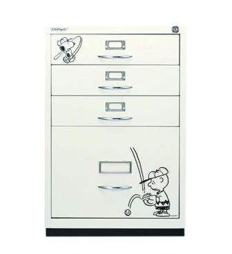 <BISLEY>CABINET / BASEBALL SNOOPY & CHARIE・BROWN