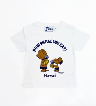 【SURF'S UP PEANUTS】Tシャツ キッズ / HOW SHALL WE EAT?