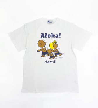 【SURF'S UP PEANUTS】Tシャツ / ALOHA-BLUE