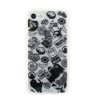 怪盗グルーシリーズ ミニオンズ IIII fit Clear iPhoneSE(第2世代)/8/7/6s/6対応ケース ブラック GOUR