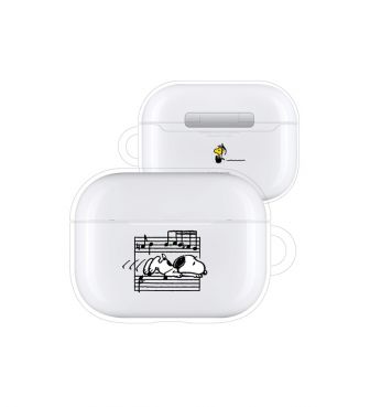 スヌーピー AirPods Proソフトケース 音符 GOUR
