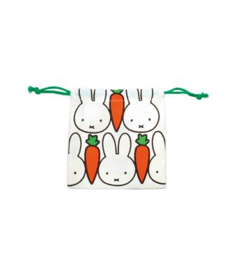 ミッフィー巾着袋(S) キャロット ホワイト ミッフィー BSS