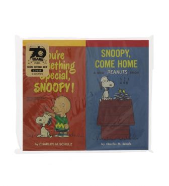 スヌーピー スリムメモセット PEANUTS70周年第2弾 レッド×ブルー SUNS