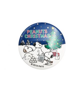 スヌーピー 缶バッジS ユキアソビ ブラザーXMAS MARI