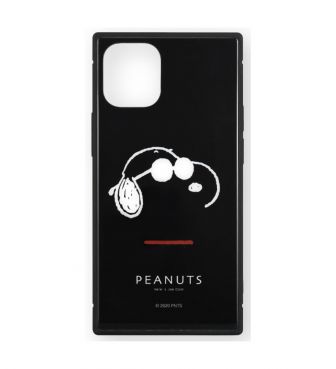 【予約 ピーナッツ】 iPhone12mini 対応 スクエアガラスケース ジョー・クール GOUR