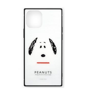 【予約 スヌーピー】 iPhone12/12Pro 対応 スクエアガラスケース スヌーピー GOUR
