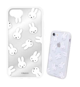 【予約 ミッフィー】 llllfit Clear iPhone SE(第2世代)/8/7/6s/6 対応ケース フェイス総柄 GOUR