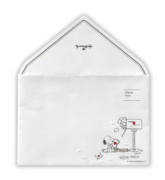 スヌーピー レターパッド用封筒 ポストと手紙 HALL