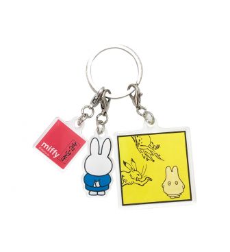 【miffy×鳥獣戯画】ミッフィー アクリルキーホルダー 額縁・おばけ MARI