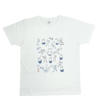 【miffy×鳥獣戯画】ミッフィー Tシャツ(M) みんないっぱい MARI