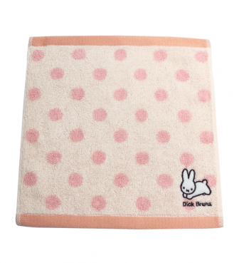 ミッフィー ワンポイント刺繍ハンカチ ピンク うさぎ MARI