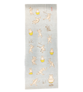【miffy×鳥獣戯画】ミッフィー てぬぐい 水色 MARI