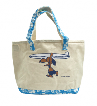 【SURF'S UP PEANUTS】TOTE BAG (L)【HIBISCUS】/ SURF'S UP