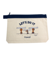 【SURF'S UP PEANUTS】POUCH (L) / LET'S DO IT