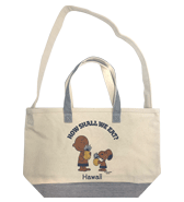 【SURF'S UP PEANUTS】TOTE BAG LARGE / HOW SHALL WE EAT?