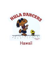 【SURF'S UP PEANUTS】STICKER / HULA DANCERS