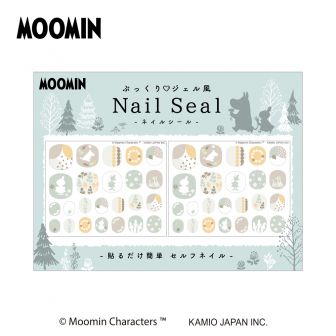 ムーミン ジェル風ネイルシール_シンプルシルエット