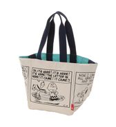 【ROOTOTE】スヌーピー ミディアムスクエアトート アイボリー /ブルー