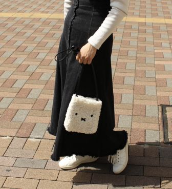ミッフィー ミニショルダー ボアフェイス ホワイト SIFF