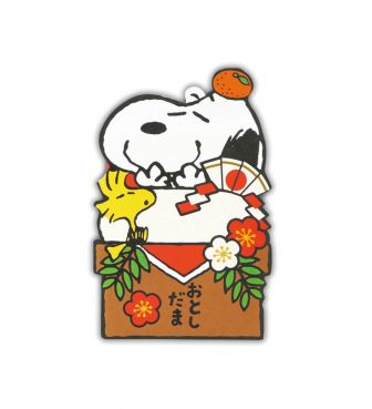 スヌーピー 年賀ポチ袋 ＳＮ カット鏡餅 HALL