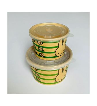 【miffy collection】デザートカップ L&XLセット ナチュラル GLYP