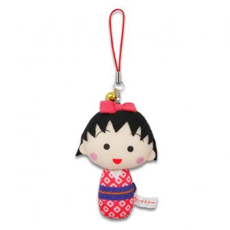 ちびまる子ちゃん まるこけし 鈴付きマスコット(まる子)