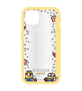ミニオン SHOWCASE+ 2021 iPhone 6.1 inch_2LENS model 対応ケース ポップコーン GOUR