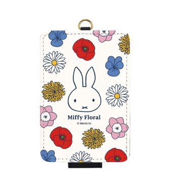 Miffy Floral ICカードケース ホワイト GOUR