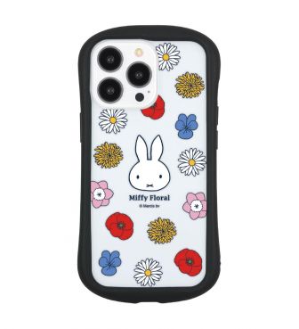 Miffy Floral iPhone 13 Pro 対応 ハイブリッドクリアケース GOUR