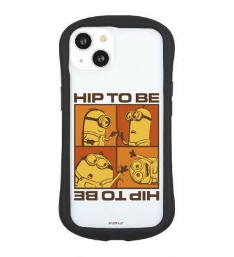 ミニオン iPhone13 対応 ハイブリッドクリアケース HIP TO BE GOUR