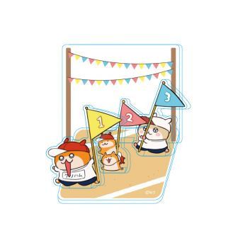 秋のｸｿﾊﾑちゃん2022ジオラマアクリルスタンドかけっこ KTHS