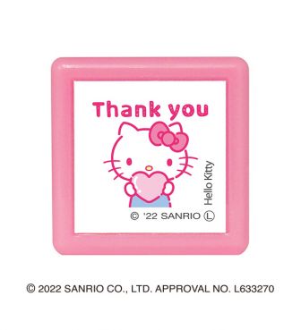 ハローキティ ミニポンスタンプ Thank you