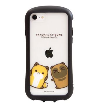タヌキとキツネ i select clear iPhone SE(第3世代/第2世代)/8/7/6s/6対応ケース ちびっこ GRAN