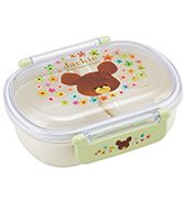 抗菌 食洗機対応ふわっとフタタイトランチボックス小判 くまのがっこう