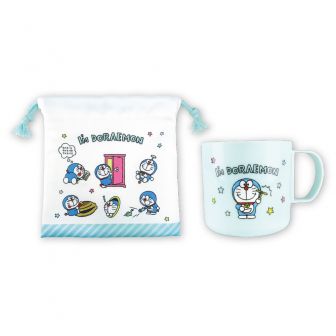 アイムドラえもんプラコップ＆巾着セット ひみつ道具