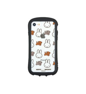 ミッフィー MIFFY and SNUFFY iPhone SE(第3世代/第2世代)8/7/6s/6対応ハイブリッドクリアケース 総柄 GOUR