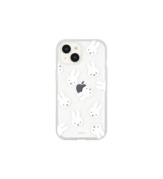 ミッフィー IIIIfit Clear iPhone15 / 14 / 13 対応ケース フェイス総柄 GOUR