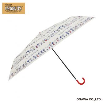 ﾋﾟｰﾅｯﾂ雨傘/折畳傘／スヌーピービンテージ（整列）